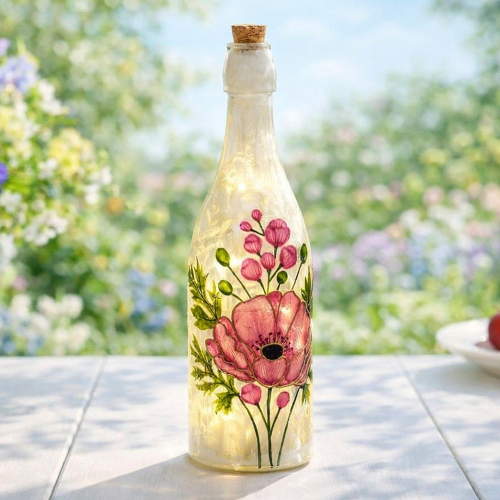 Floral Serenade LED Glow Bottle