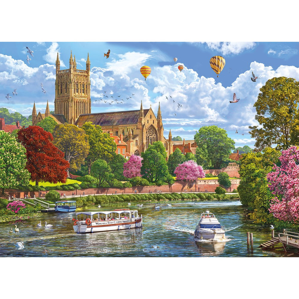 Worcester From the River 1000 Piece Jigsaw