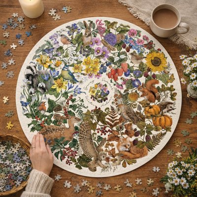 Nature's Seasons 500-Piece Jigsaw