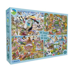 Wings In The Wild 4 x 500 Piece Jigsaw