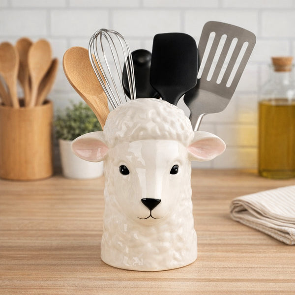 Sheep Utensil Jar