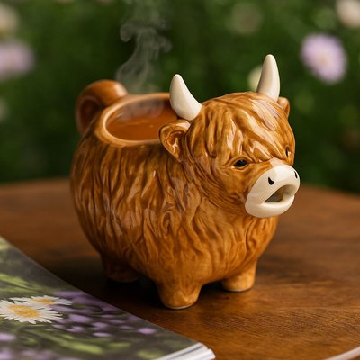 Highland Cow Gravy Boat
