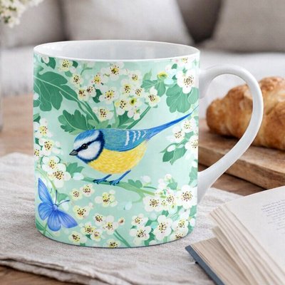 Bluetits & Hawthorn Mug