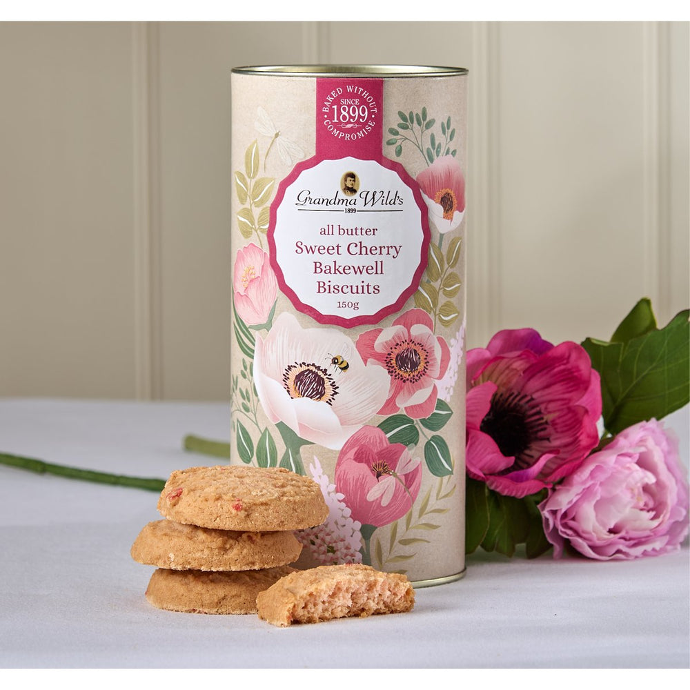 Sweet Cherry Bakewell Biscuits