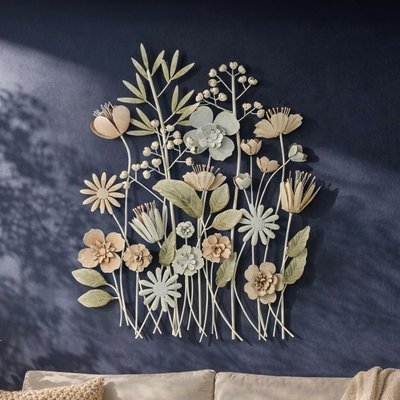Metal Flower Wall Art