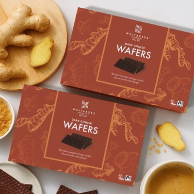 Dark Chocolate Ginger Wafers Twinpack