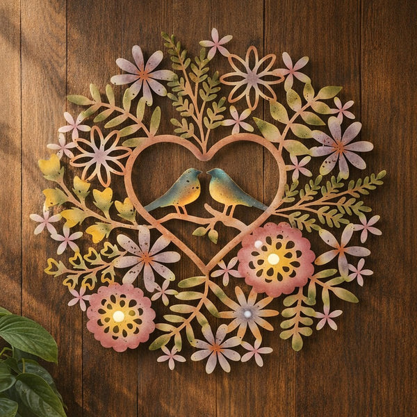 Floral Love Birds