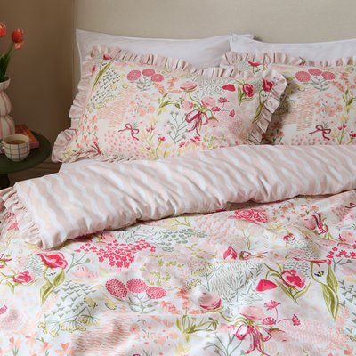 Gardenia Reversible Ruffle Duvet Cover