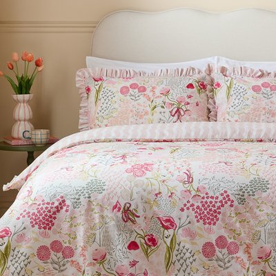 Gardenia Reversible Ruffle Duvet Cover