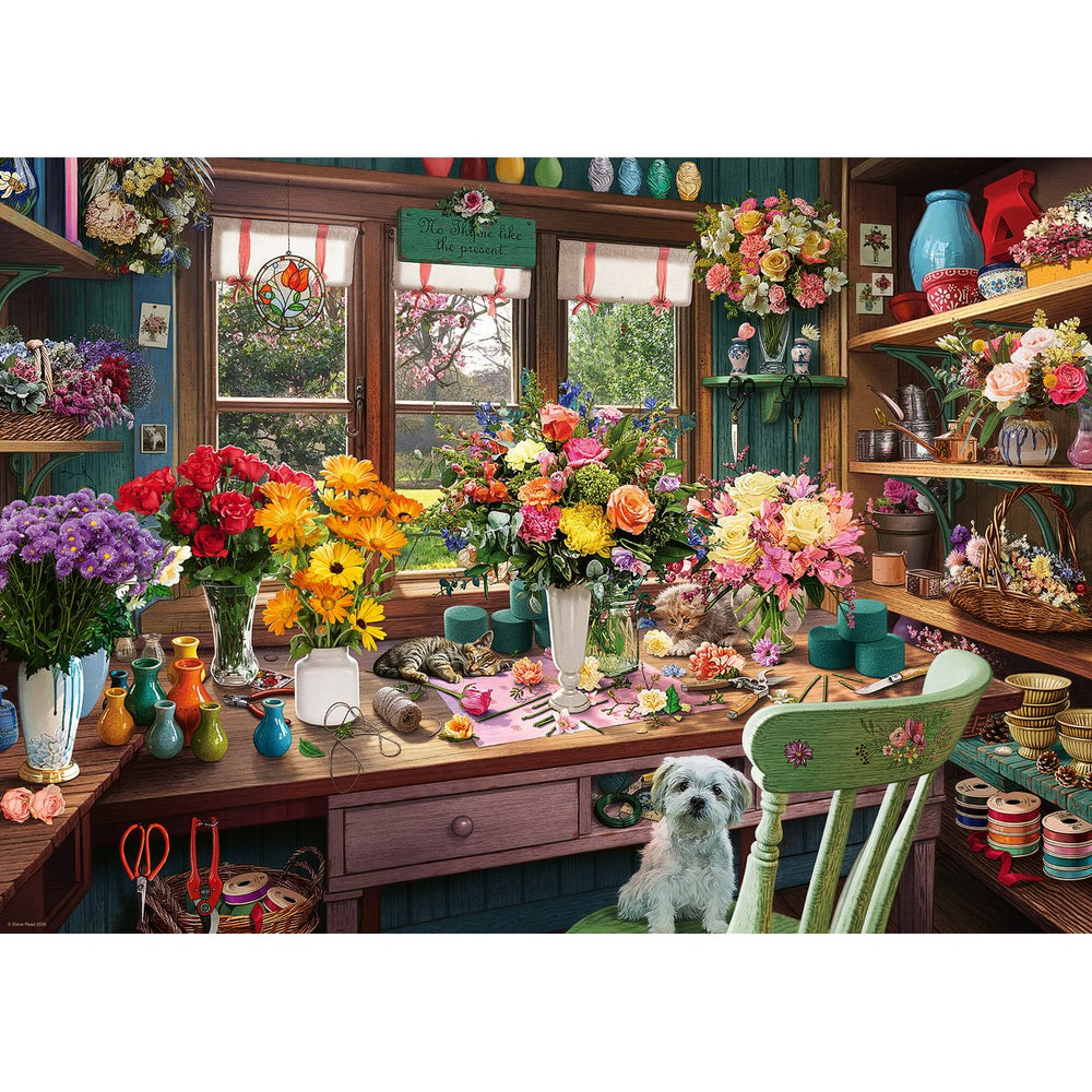 Flower Arrangers Shed 1000 Piece Jigsaw