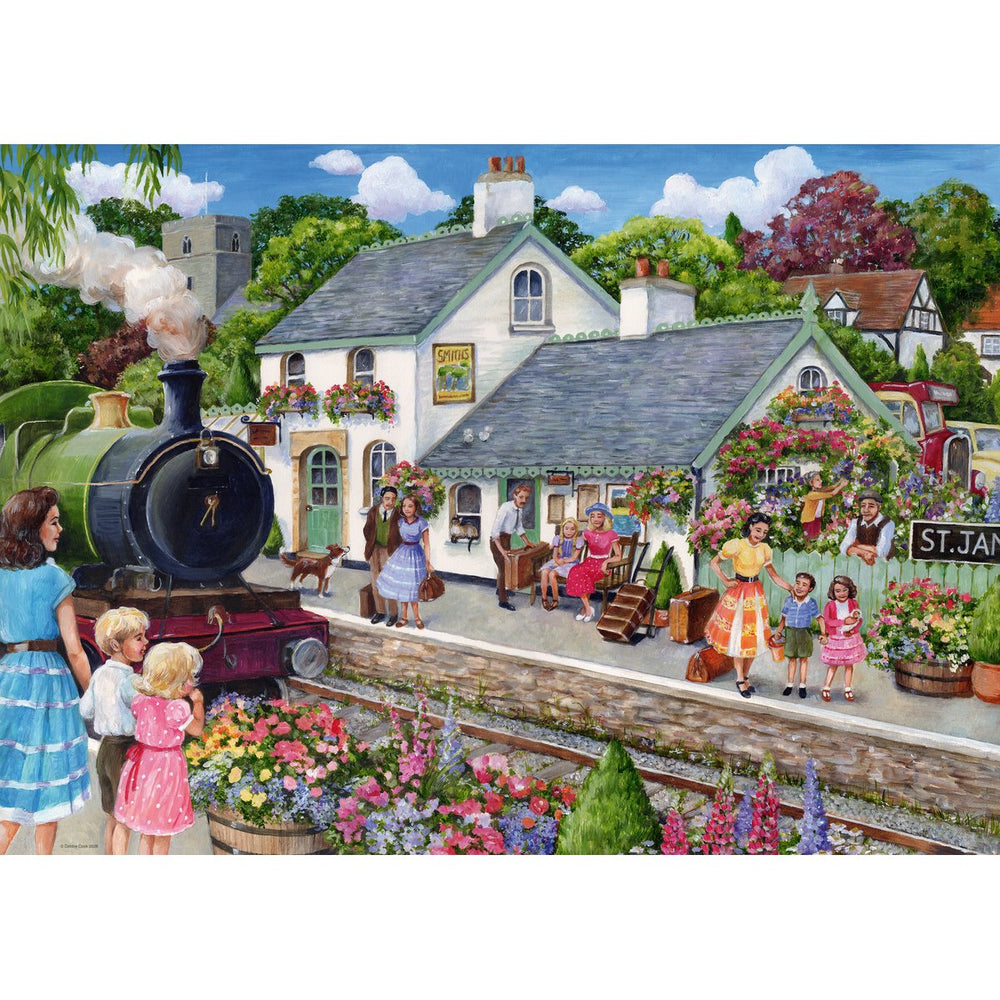 Whistle Stop Cottage 1000 Piece Jigsaw