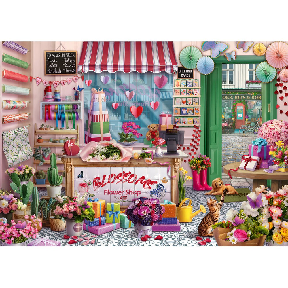 Blossoms Flower Shop 1000 Piece Jigsaw