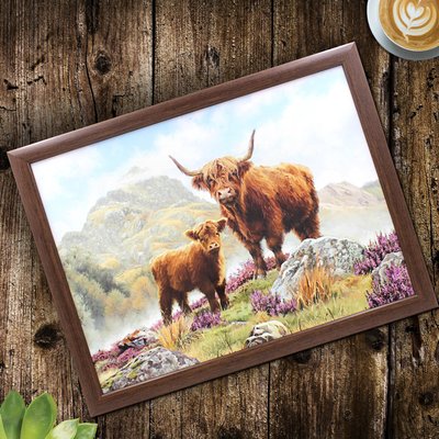 Horned Highland Cow Laptray