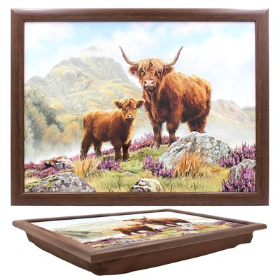 Horned Highland Cow Laptray