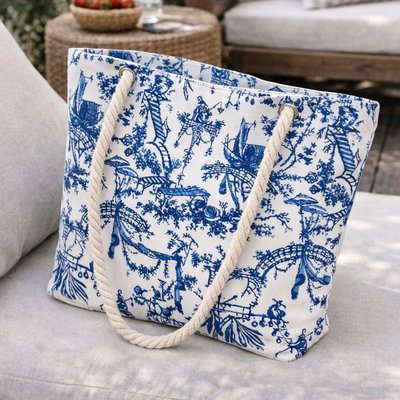 Chinoiserie Beach Bag
