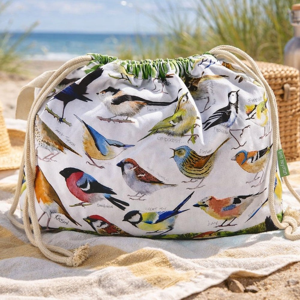 British Birds Drawstring Bag