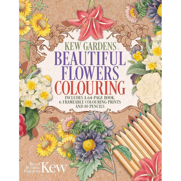 Kew Gardens Beautiful Flowers Colouring Kit