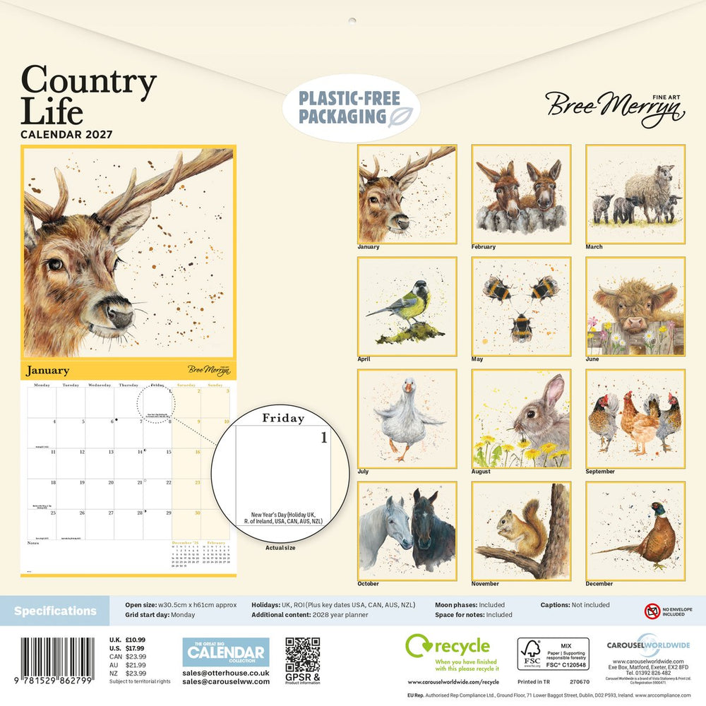 Country Life Calendar 2027