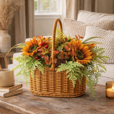 Autumn Leaves Floral Display