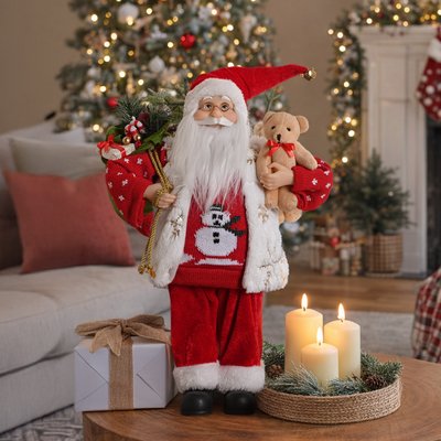 Snowman Jumper Standing Santa