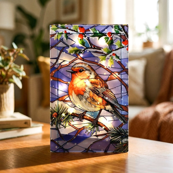 Frostlight Robin Decoration