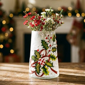 Regal Tidings Crackle Vase