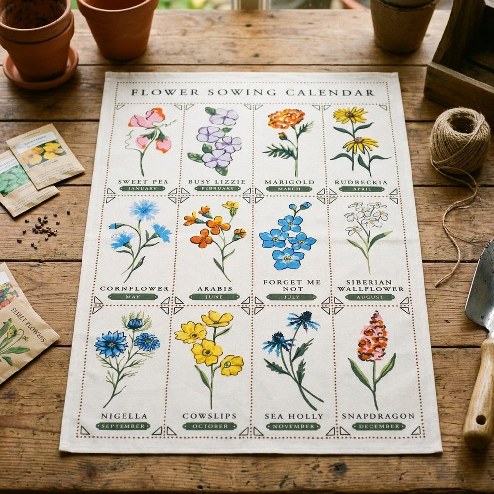 Time To Grow Tea Towel