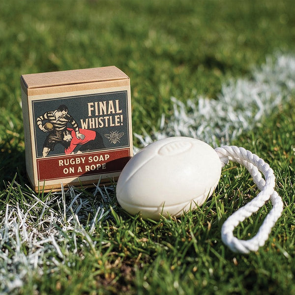 Rugby Soap On A Rope