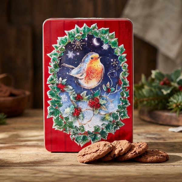 Robin in Winter Biscuits
