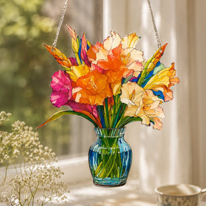 Gladioli (August)- Birth Flower Suncatcher