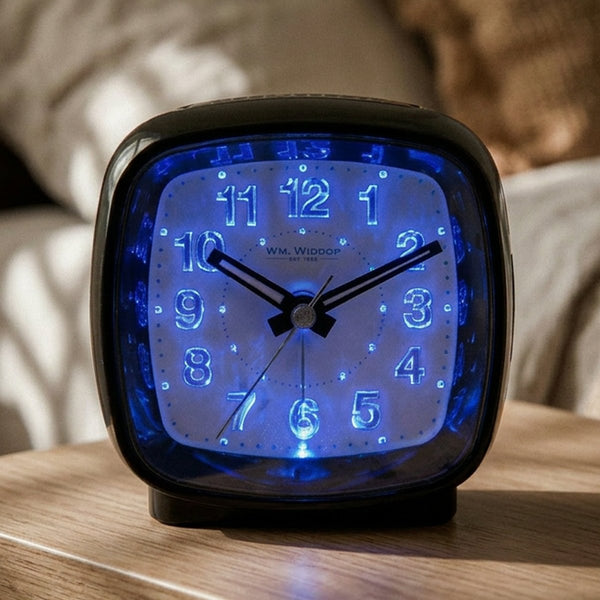 Glow & Go Black Alarm Clock
