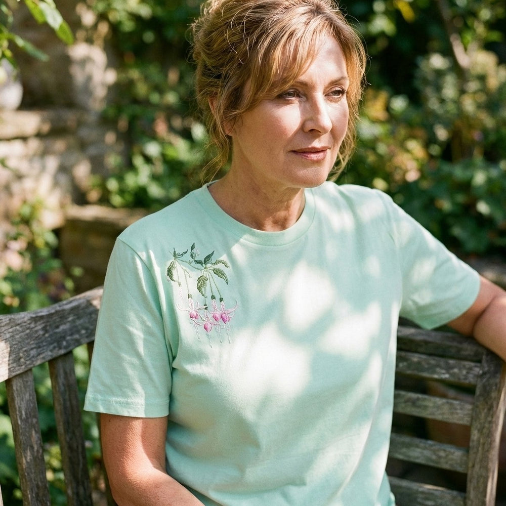 Mint Green Fuchsia T- shirt