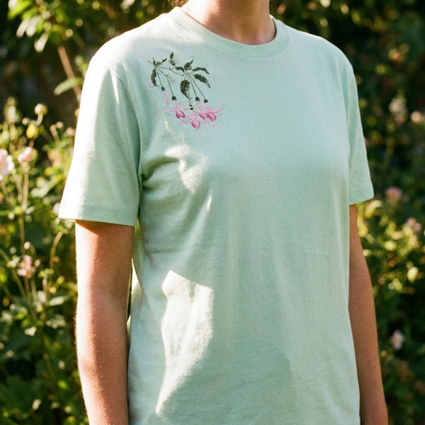 Mint Green Fuchsia T- shirt