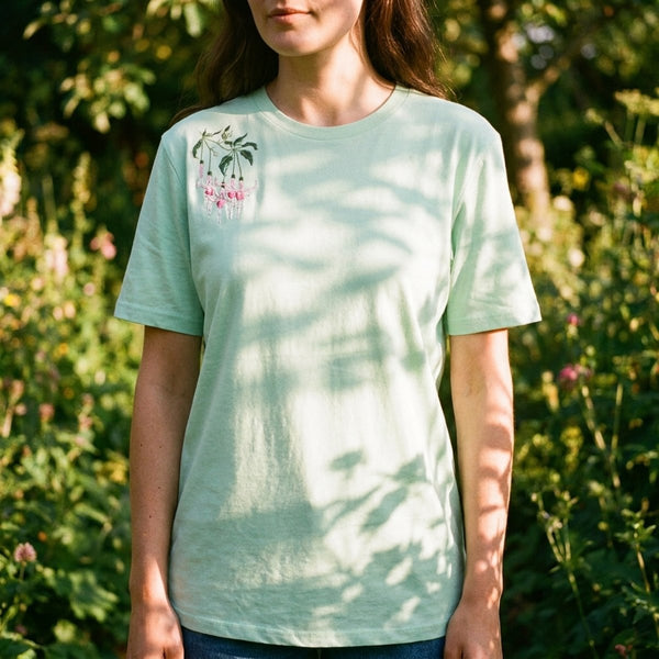Mint Green Fuchsia T- shirt