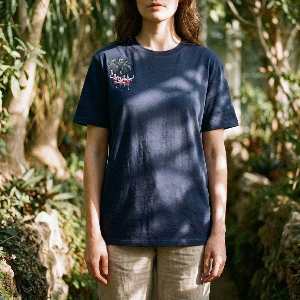 Navy Fuchsia T-shirt
