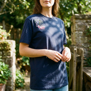 Navy Fuchsia T-shirt