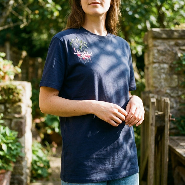 Navy Fuchsia T-shirt
