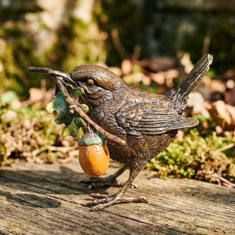 Wren with Acorn