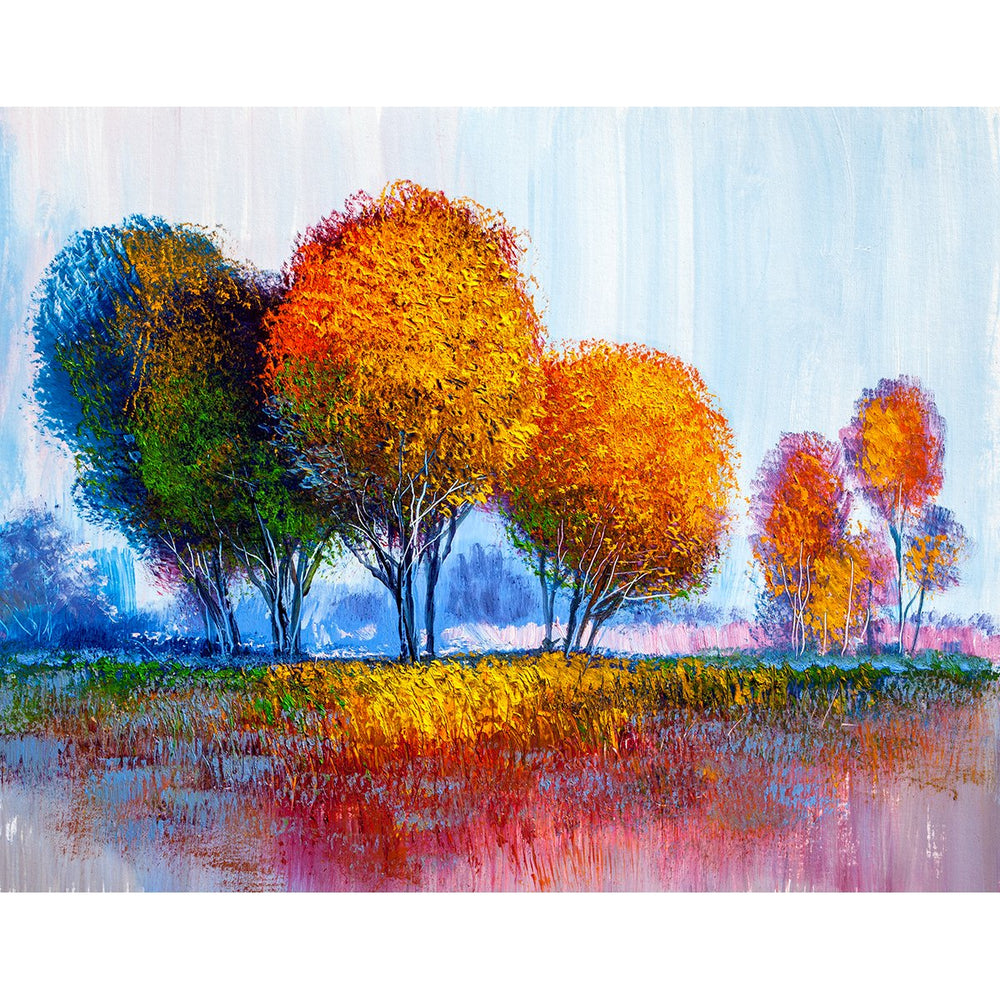 Sunlit Grove Trees Canvas