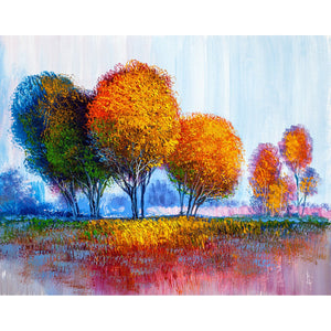 Sunlit Grove Trees Canvas