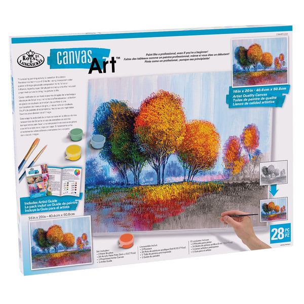 Sunlit Grove Trees Canvas