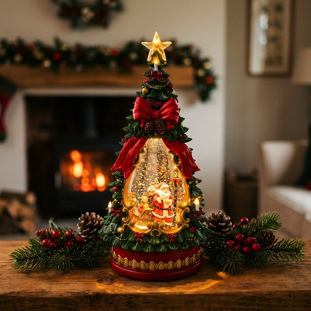 Illuminated Christmas Tree Globe