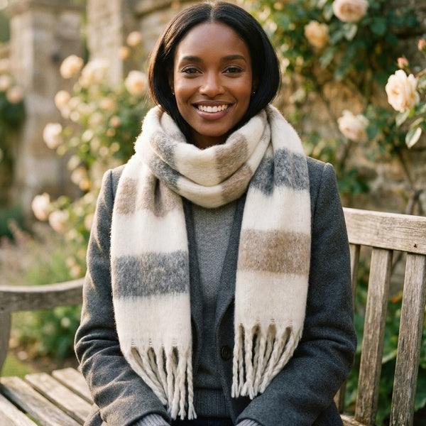 Cosy Striped Scarf
