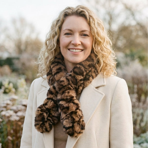 Faux Fur Corkscrew Collar