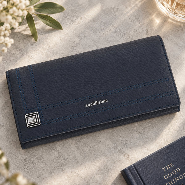Large Navy Purse