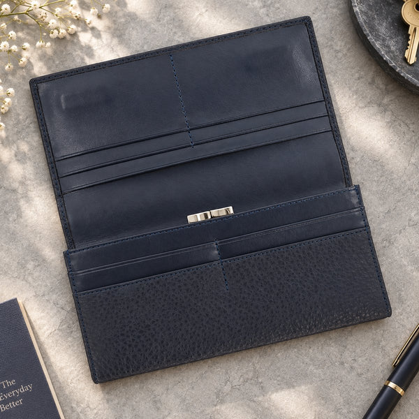 Large Navy Purse