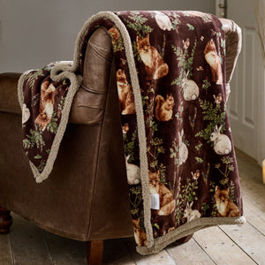 Woodland Wildlife Throw