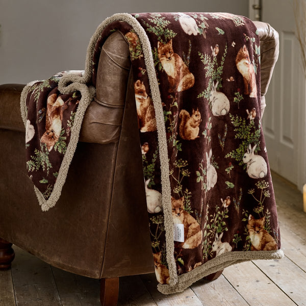 Woodland Wildlife Throw