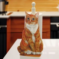 Ginger Cat Kitchen Roll Holder