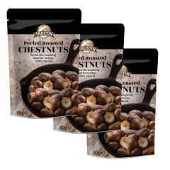 Peeled Roasted Chestnuts 3-pack